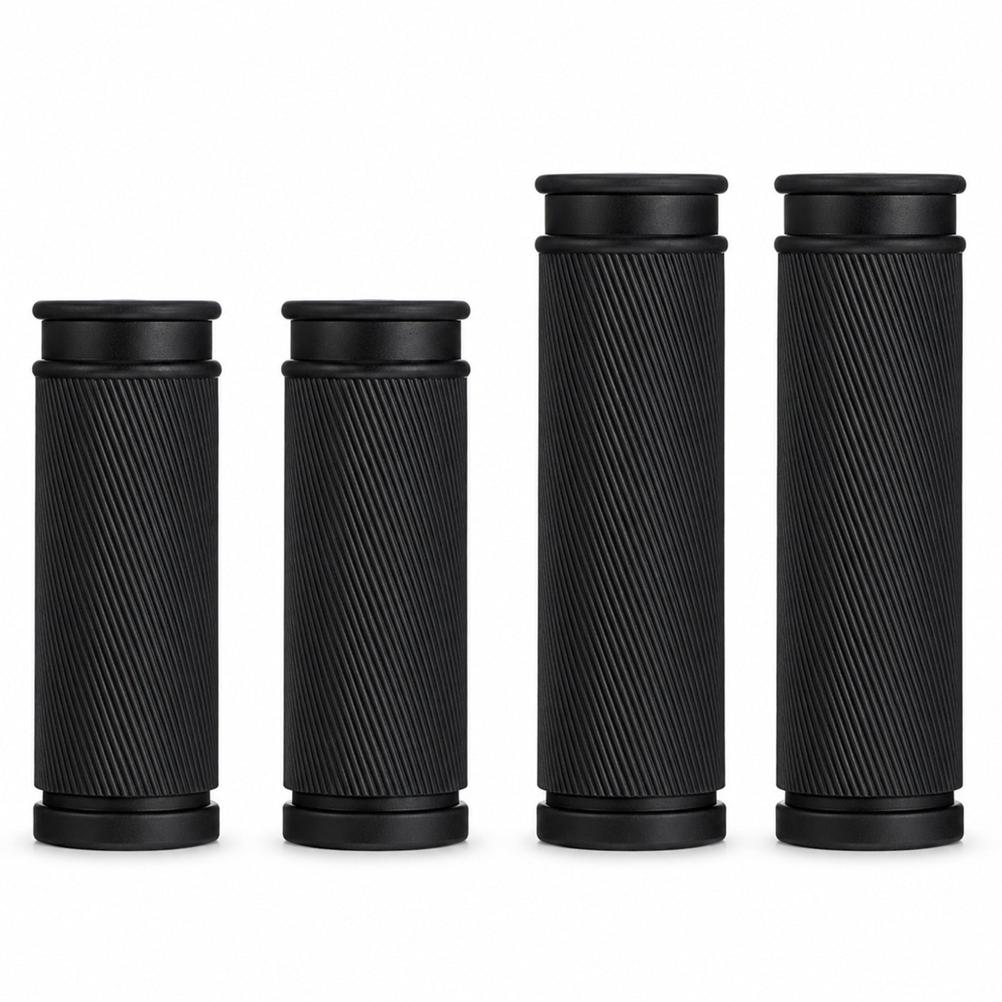 SynHHergyx 4Pcs Bike Handlebar Grips Rubber Short Grip 3.3" 4.1" Shockproof Anti Slip Bicycle Bar Grips Replacement for Mountain Bike Tricycle Ebike