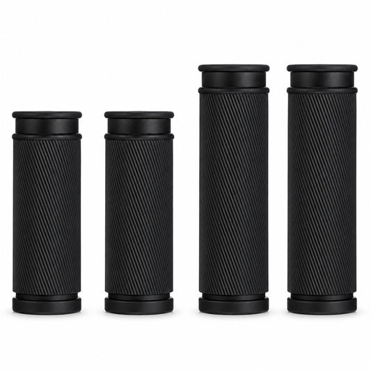 SynHHergyx 4Pcs Bike Handlebar Grips Rubber Short Grip 3.3" 4.1" Shockproof Anti Slip Bicycle Bar Grips Replacement for Mountain Bike Tricycle Ebike