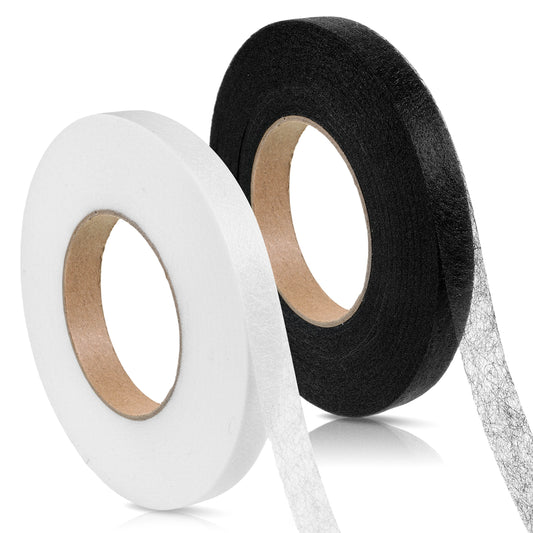 Qulkws 140 Yards Iron on Hemming Tape No Sew Iron On Hem Tape 2 Rolls 0.59 inch Hem Tapes No Sew Fusible Tapes Adhesive Wonder Web for Curtain Pants Clothes