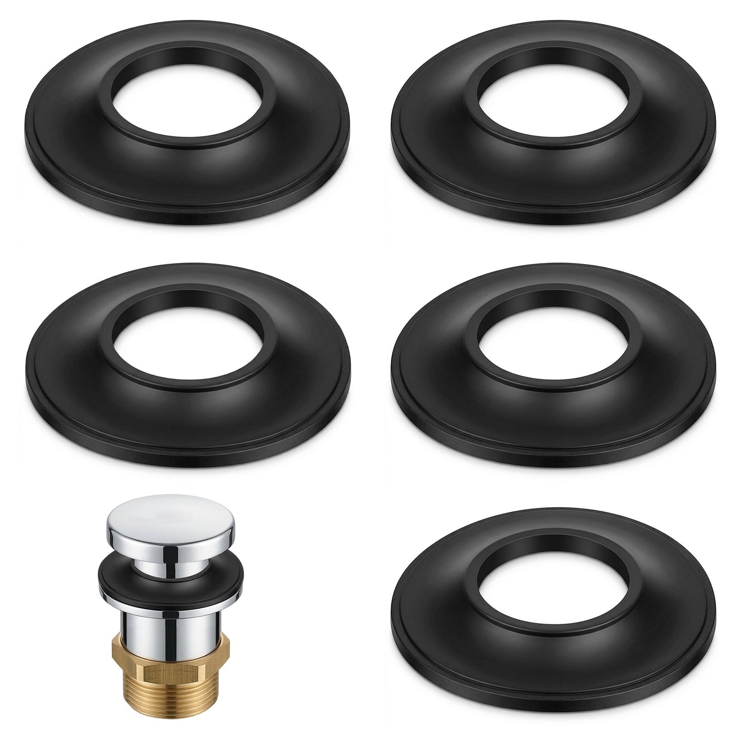 5 Pcs Tub Stopper Gasket Tub Drain Gasket Universal Rubber Bathtub Stopper Replaces Stoppers & Pop-up Bathtub Drain Gaskets for Tubs Drains Assemblies Tip Toe Style Bathtubs Stoppers