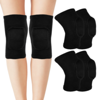 2 Pairs Volleyball Knee Pads for Kids Soft Breathable Elastic Knee Brace for Men Women Kids Knees Protective Anti-Slip Padded Sponge Knee for Youth Girls Dancers for Running Football Tennis Cycling