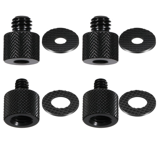 8 Pack 1/4 Female to 3/8 Male and 3/8 Female to 1/4 Male Camera Tripod Adapter 3/8 to 1/4 Camera Screw Adapter Mics Tripods Mount Adapters Microphone Stand Adapters with 4 Gaskets for Stand Mount
