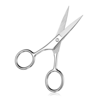 Small Eyebrow Scissors Grooming Shears Professional Stainless Steel Nose Hair Trimmer for Hair Mustache Eyelashes Brow Beard for Men and Women