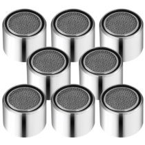 8 Pack Tap Aerator 22mm Water Saver Tap Filter Nozzle Faucet Aerator for Kitchen Sink Female Thread Aerator Replacement Parts with Gasket for Kitchen and Bathroom