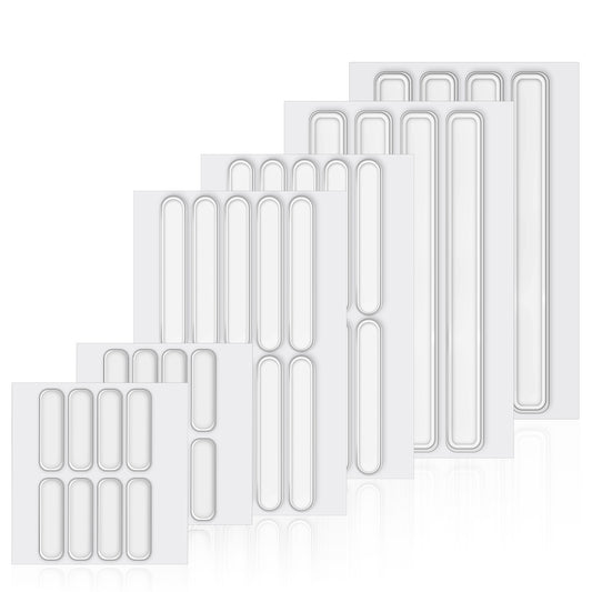 44 Pcs Cabinet Door Bumpers 3 Size Self-Adhesive Cabinet Stoppers Wall Bumpers to Protect Walls Clear Glass Table Top Anti Slip Pads Refrigerator Door Protector for Sound Dampening Buffer
