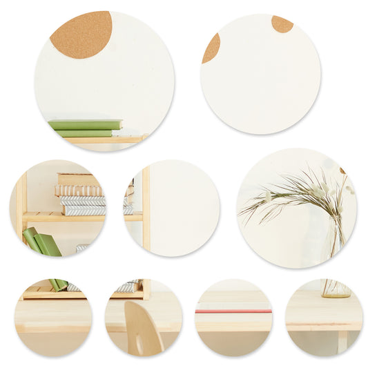 9Pcs Acrylic Mirror Circles Round Small Adhesive Mirrors for Crafts 2/4/6/8 Inch Small Circle Mirrors for Wall Decor Peel and Stick Mirror Tiles for Bathroom Living Room Bedroom Decor