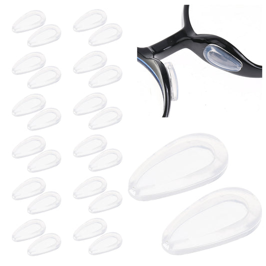 20 Pairs Adhesive Glasses Nose Pad Soft Silicone Eyeglass Nose Pads Silicone Air Bag Clear Nose Pads for Glasses Sunglasses Anti Slip