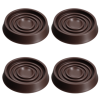 Furniture Coasters Non Slip Furniture Pads 2 x 2 Rubber Caster Cups Round Non Skid Furniture Grippers Anti Slide Leg Floor Protectors for Hardwood Bed Coucah Table Chair
