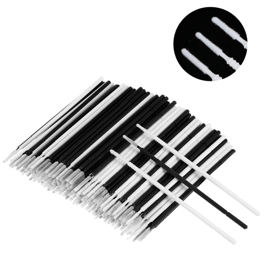 200Pcs Micro Eyebrow Brush Disposable Microbrush Applicators Spoolies for Eyelash Extensions Micro Swabs Lash Brush Lipstick Lip Gloss Wands Applicator Tool