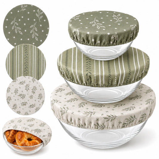 3 Pcs Reusable Sourdough Bowl Covers 8/10/12 In Cotton Bread Proofing Cover