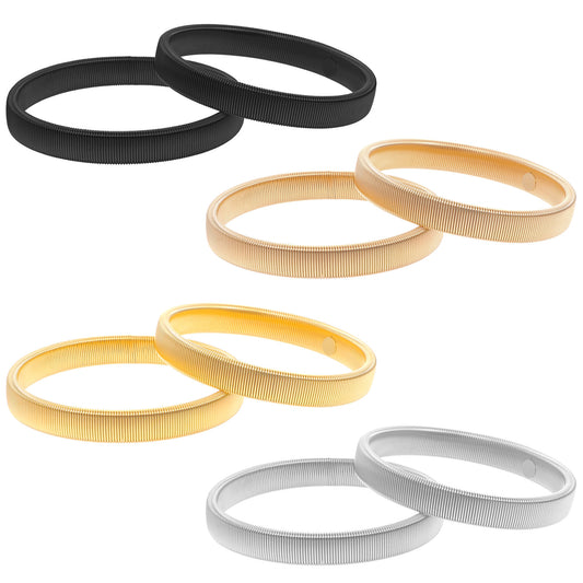 SynHHergyx Sleeve Garters for Women, 8 Pcs Anti-Slip Metal Shirt Sleeve Holders Elastic Arm Bands Fixing Long Sleeves for Men Women (4 Colors)