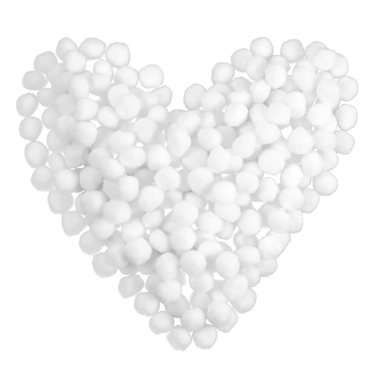 150 Pcs White Pom Poms for Crafts Pom Pom Balls 1 Inch White Craft Pom Poms Balls Fuzzy Pompom Puff Balls for DIY Art Crafts Projects Home Decorations