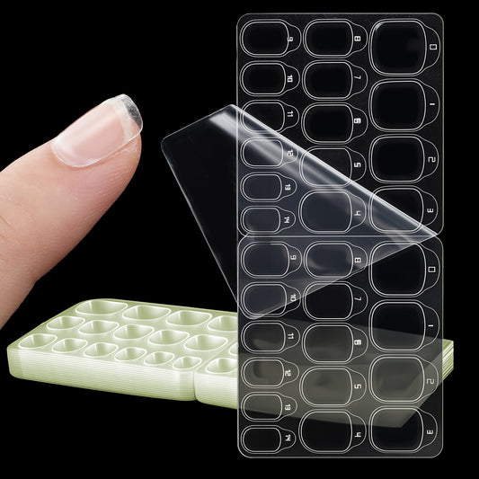900pcs Sticky Tabs for Nails, Nail Adhesive Tabs for Press on Nails 15 Sizes Waterproof Breathable Glue Tab Double-Sided Nail Stickers for General Use