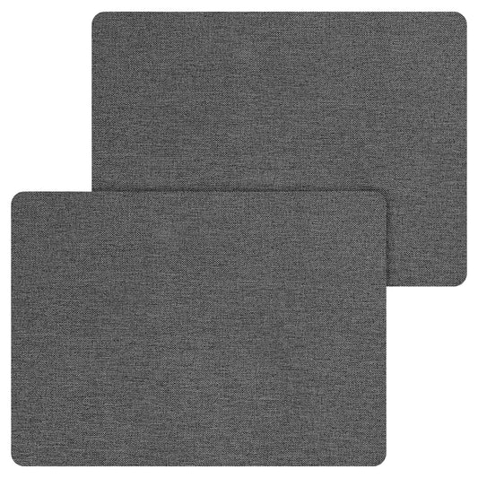 2 Pcs Canvas Repair Patch Self-Adhesive Linen Fabric Repair Kit 28 x 20cm Waterproof Patch for Sofas, Car Seats Lounge Chairs Furniture (Grey)