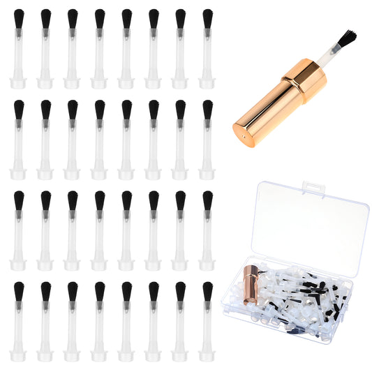Nail Polish Brushes, 67 Pcs Nail Polish Brush Replacement Mini Soft Bristles Dip Powder Liquid Replacement Brush with Handle for Home DIY Nail Art Salon