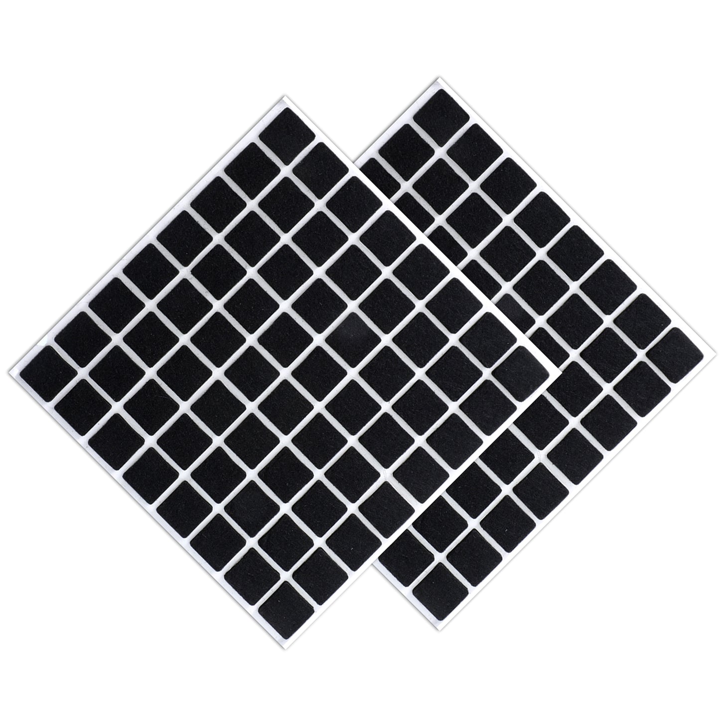 128Pcs 3/4” Square Felt Pads for Chair Legs Black Felt Furniture Pads Square Felts Pad Floor Protectors 3/4 Inch Squares Chair Felts for Legs, 18mm