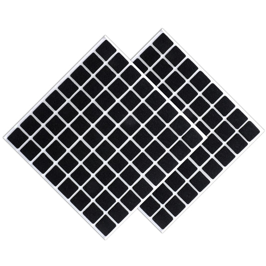 128Pcs 3/4” Square Felt Pads for Chair Legs Black Felt Furniture Pads Square Felts Pad Floor Protectors 3/4 Inch Squares Chair Felts for Legs, 18mm