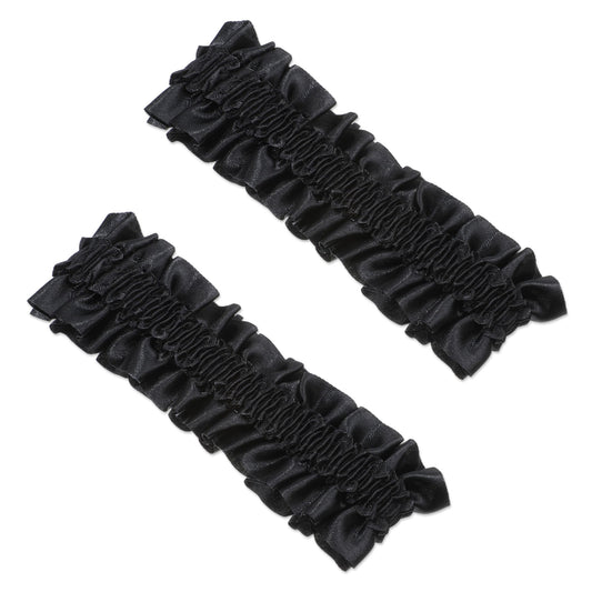 Styquenzer 2 Pcs Sleeve Garters, Roaring Arm Garter Sleeve Vintage Anti Slip Stretchy Shirt Belt Costume Armband Garter Shirt Holders for Men Dress Party Accessories for 1920s Party (Black)