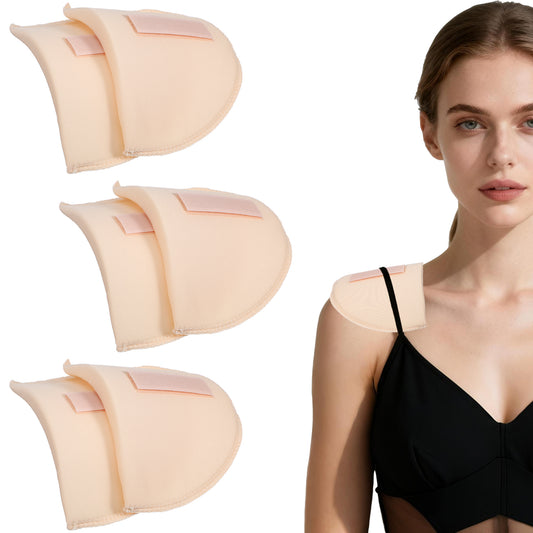 3 Pairs Shoulder Pads for Womens Clothing 0.59 Inch Thick Pad Removable Shoulders Pad Foam Shoulders Pads for Women, Men, Dresses, Suit, Sloping Shoulder, T-Shirt