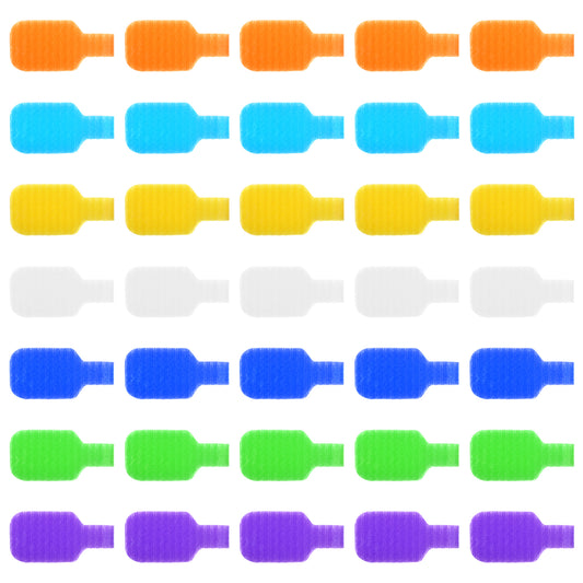 35 PCS Cable Cord Labels Large Size, Cable Label Multi Color Cords Wire Labels Cables Tags and Wire Tag for Electronics, Computers Management and Identification, Assorted Colors
