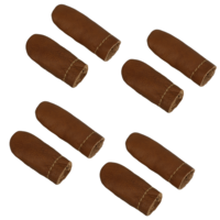 Leather Thimble Finger Protectors for Sewing, 4 Pairs Crochet Finger Protectors Knitting Sewing Finger Protector Thimbles Pads for Needle Felting Hand Embroidery DIY Craft Supplies (Random Color)