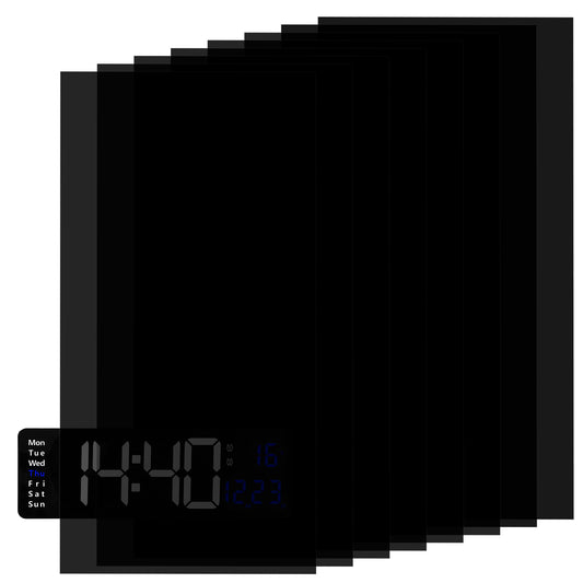 8 Pcs Light Dimming Stickers 8 x 4 Inch LED Light Blocking Stickers Self-Adhesive LED Filters Dimming Sheets for Electronics Alarm Clock Monitor (Dimming 50%~80%)