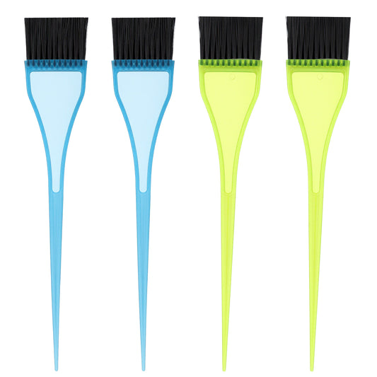 4 Piece Hair Dye Brush Set Hair Color Applicator Brush Reusable Color Tint Applicator Brushes Professional Hairs Stylist Supplies for Salon Home DIY Tools(Green, Blue)