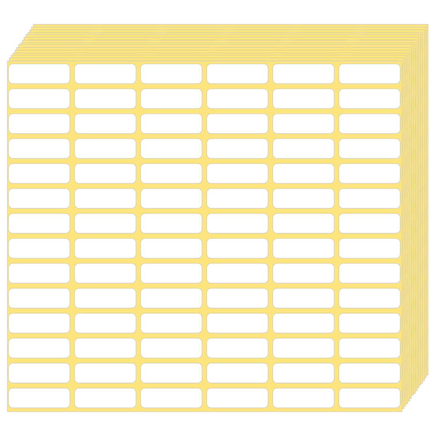 1680Pcs White Small Labels Stickers, 0.4" x 0.8" Multi-Use Removable Blank Price Labels Waterproof No Residue for Office, Home, Supermarket