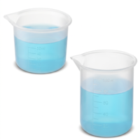 2PCS Silicone Laundry Detergent Cup, Laundry Measuring Cup 100/50ml Reusable Soap Silicone Detergent Cups for Liquid Flexible Washable Liquid Measuring Cups for Home, Dormitory, Hotel