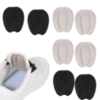 4 Pairs Tongue Pads for Shoe Too Big Soft Non Slip Self-Adhesive Heel Cushion for Women Men Loose Shoe Adjustable Cut-to-fit Size Comfort Tongue Pads Make Shoes Smaller(2 Colors)