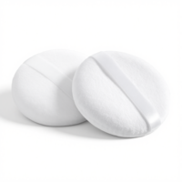 2Pcs Powder Puffs Makeup Setting Powder Puff for Face Body Loose Cosmetic Foundation Sponges 3.15 Inch White