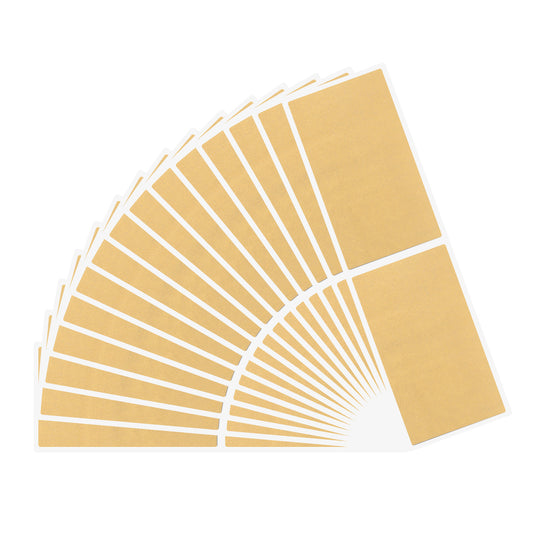 100 Pieces 41 x 72 mm Scratch Off Sticker Sheets, Make Your Own Scratch Cards, Silver Scratch Labels, DIY Scratch Labels, Self Adhesive Scratch Off Label (Gold)