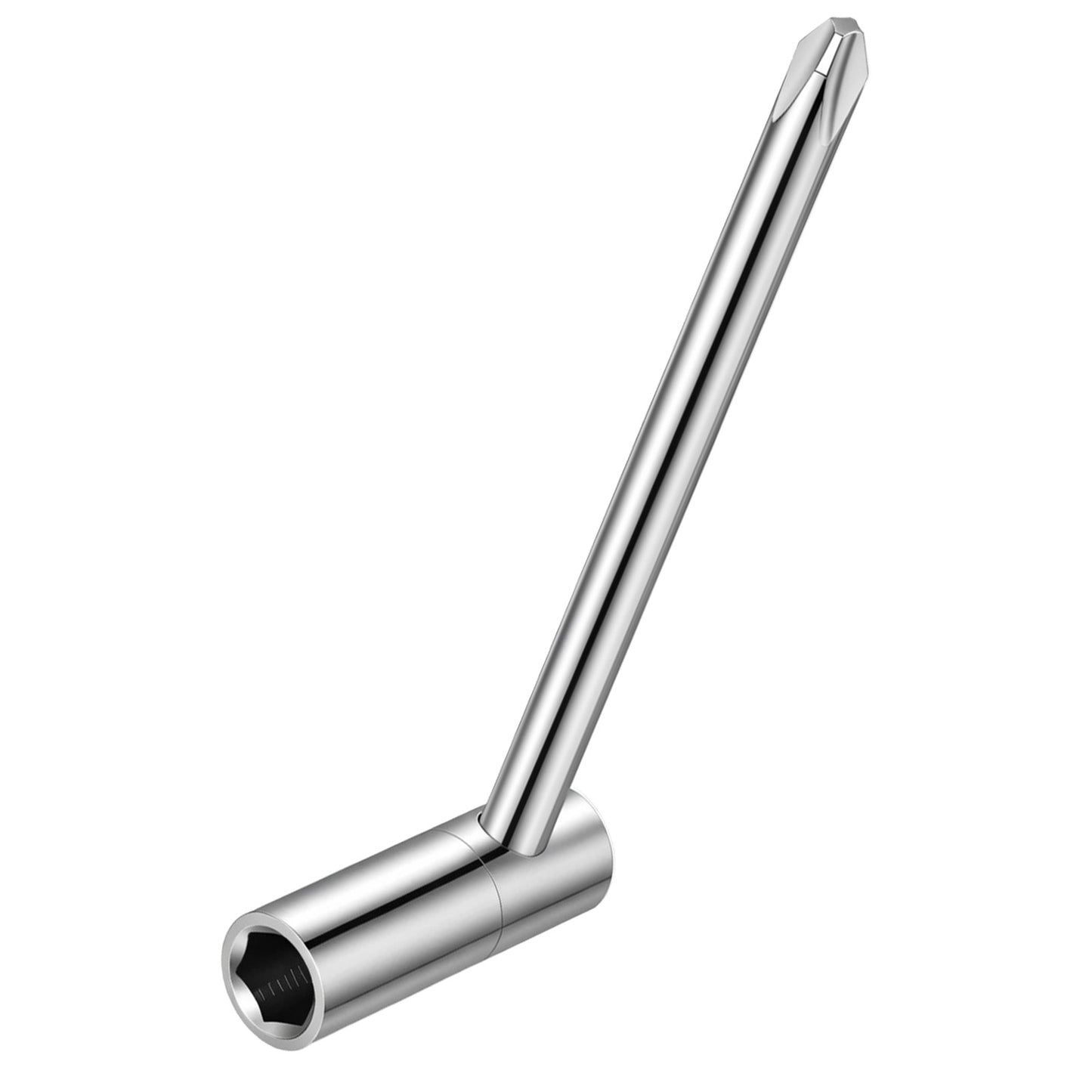 Zelphvt 1 PCS Guitar Truss Rod Wrench with Cross Screwdriver, Silver