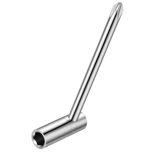 Zelphvt 1 PCS Guitar Truss Rod Wrench with Cross Screwdriver, Silver