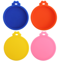 4 Pack Food Can Lids Pet Can Covers Silicone Cat Food Can Covers Lids, Small Pet Food Can Lids Covers Cat Food Top for 3 oz 2.5 oz Cat Food Cans