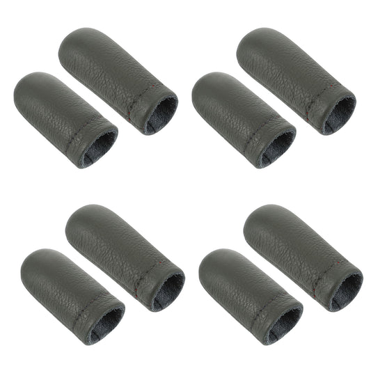 4 Pairs Finger Guards for Needle Felting, Needle Felting Knitting Finger Protector Needlework Handmaking Thimbles Pads PU Leather Needles Thimble Fingers Protectors for Hand Craft Sewing, Random Color