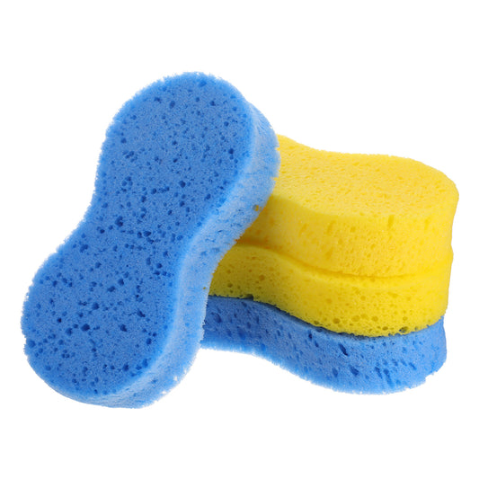 4 Pieces Extra Thick Large Car Wash Sponge 22cm Car Wash Sponge Thick Foam Scrubber Kit Foam Washing Pad Multi Purpose Cleaning Sponges for Bike Boat Household Cleaning Kitchen Bathroom