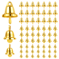 120 PCS Small Bells for Crafts, 3 Sizes Mini Bells for Crafts Small Gold Bell Decorativebell Christmas Tree Pendants, Mini Gold Libertybell for Craft Making and Favor Decorating Wind Chimes