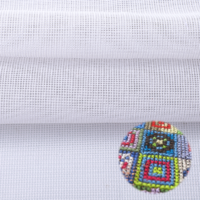 2 Pieces 14 Count Plastic Canvas,14 Ct Plastic Cross Stitch Canvas White Plastics Mesh Fabric Eye Mesh for Embroidery,MeshSheet for DIY Handicraft Knit Projects,Cross Stitch Supplies（19.6 x 17.7 Inch）