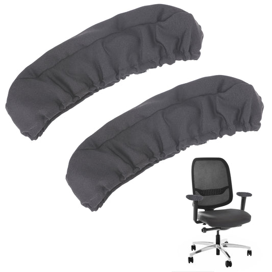 KALIONE 2Pcs Office Chair Arm Armrest Covers, Stretchable Polyester Office Chair Protector Covers, Office Chair Arm Pads, Armrests Protector Cushion Cover, Chair Arm Pads Arm Protectors(Grey)