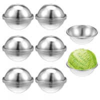 12 PCS Bath Bomb Molds, 2.1 Inch DIY Metal Bath Bombs Molds Spherical Press Soap Making-Molds, Baths Bomb Making Supplies for Handmade SPA Crafts Making