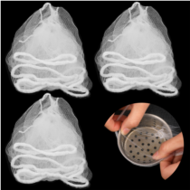 Kitchen Sink Strainer Bags Disposable Sink Garbage Bags Eco-Friendly Drain Nets for Sink Anti-Clogging Filter Bags Suitable for Kitchen and Bathroom Sink Drainage, Collecting Kitchen Food Leftover