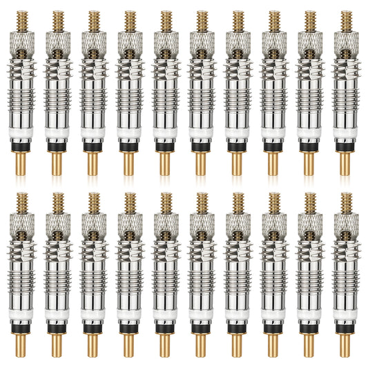 25 Pcs Presta Valve Core Tubeless Valve Stems, Brass Tire Valves Core Universal Bike Tire Adapter Valves for Tubeless Road Bike