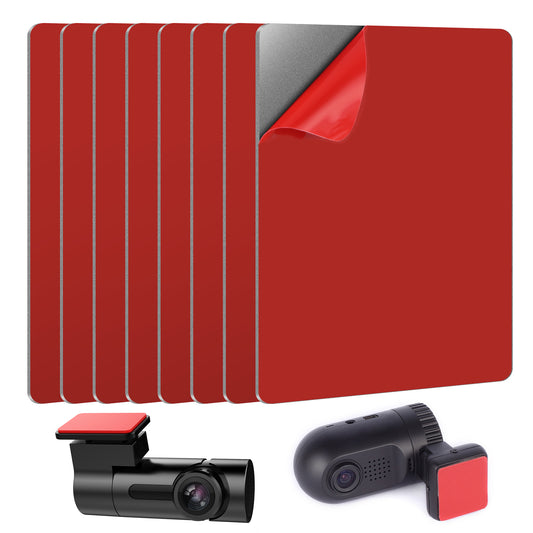 8 Pcs Heavy Duty Dash Cam Tape High Bond Sticky Double-Sided Pads for Dash Cam Replacement Heat Resistant Double-Sided Adhesive Pad Sticker for Windshield Camera Holders GPS