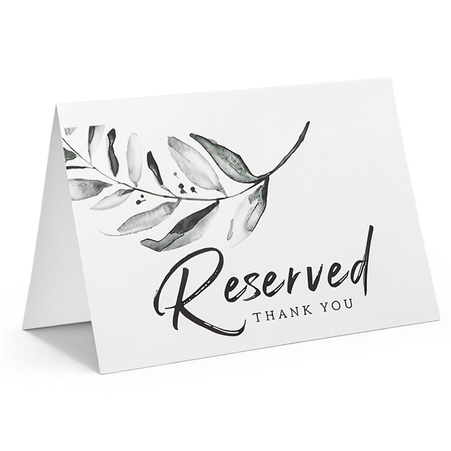 20 Pcs Leaf Reserved Signs, Double-Sided Reserved Table Signs
