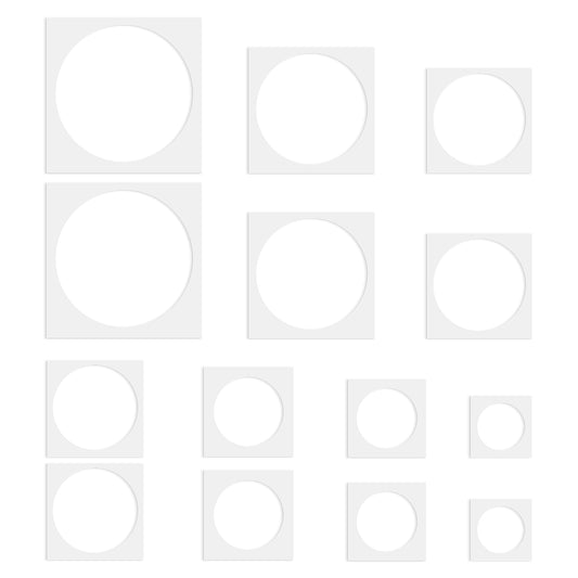 14Pieces Large Circle Stencils for Drawing, Circle Drawing Tool Different Sizes Circle Templates for Painting Reusable Spraying on Wall Wood Circle Stencils for Fabric Wall Arts Paper Home Decoration