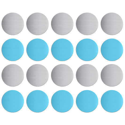 20PCS Under Cabinet Lights Magnetic Stickys, Metal Adhesive Backing Plate Iron Sheet Replacement Cabinet Lights Magnet Sticky Tape for Magnetics LED Counter Light