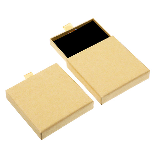 2 PCS Necklace Gift Box, Jewelry Gift Boxes 3.14 X 3.1 X 0.73 Inch Bracelet Boxes for Jewelry Gift, Cardboard Small Jewelry Box Square, Drawer Type Jewelry Organizer Box for Women Necklaces Earring