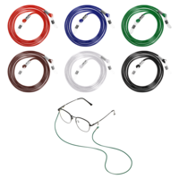 Glasses Strap, 6 PCS Eye Glasses Holders Around Neck Sunglasses Strap Practical Glasses Chain for Women Cords Eyeglasses Strap Eyewear String Lanyard Retainer Eye Glass Holder for Men 6 Colors