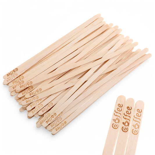 200PCS Coffee Stir Sticks 5.5 Inch Wooden Coffee Stirrers